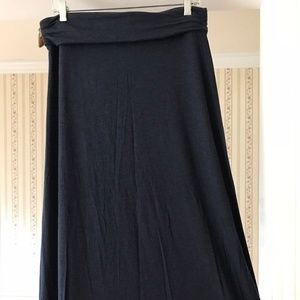 J.Crew Midi Skirt Grey Soft Modal Stretch M